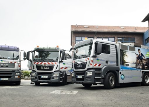 Berliner Wasserbetriebe: Lkw mit Abbiegassistent