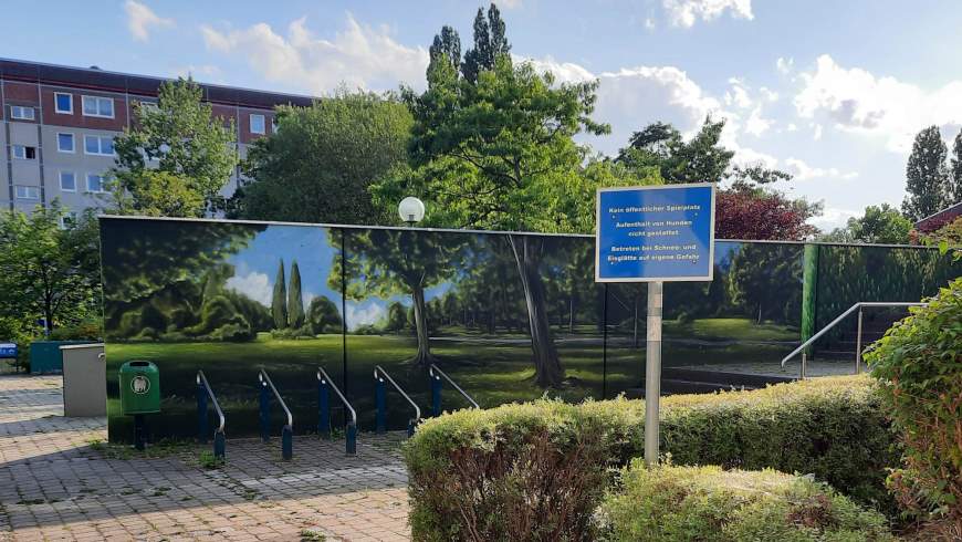 Wandbild:„Parklandschaft mit einem See“