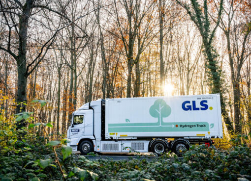 Erster Wasserstoff betriebener Lkw im Fernverkehr bei GLS.